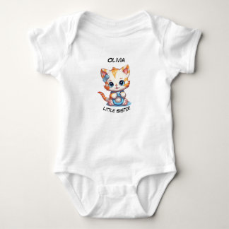 Kleine Schwester Personalisiert Baby Bodysuit Strampler