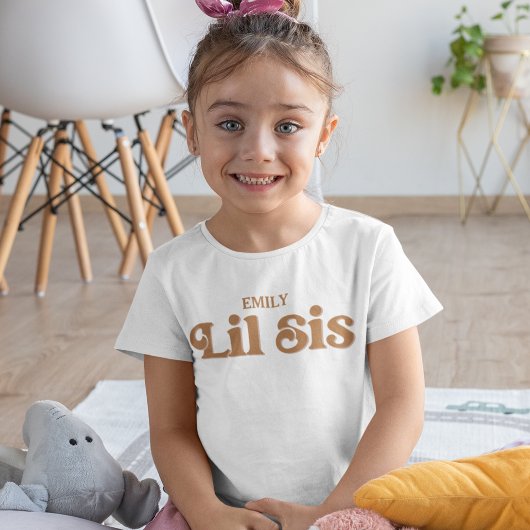 Kleine Schwester Personalisierte Schwangerschaft o Kleinkind T-shirt