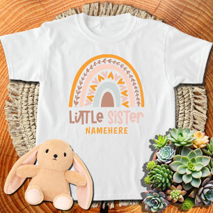 Kleine Schwester Personalisierter Name Süßer Regen T-Shirt