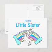 Kleine Schwester Postkarte (Vorne/Hinten)