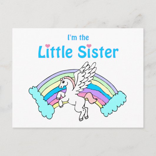 Kleine Schwester Postkarte (Vorderseite)