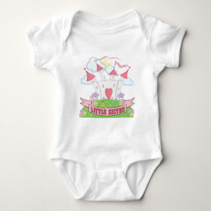 Kleine Schwester Prinzessin-Castle Baby Strampler