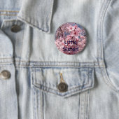 Kleine Schwester! Taste Rosa Blume blüht Button (Beispiel)