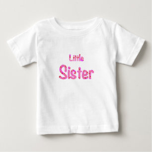 Kleine Schwester Typografie Baby Kleinkind T-shirt