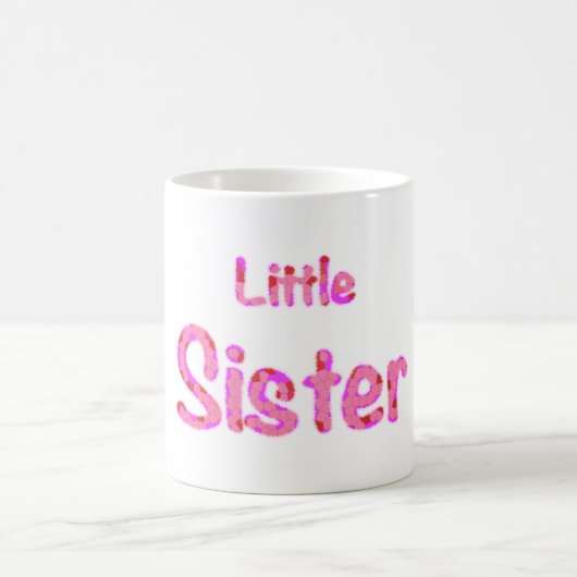 Kleine Schwester-Typografie Kaffeetasse (Mittel)