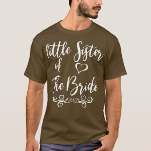 Kleine Schwester von Braut und Groom Hochzeitssach T-Shirt