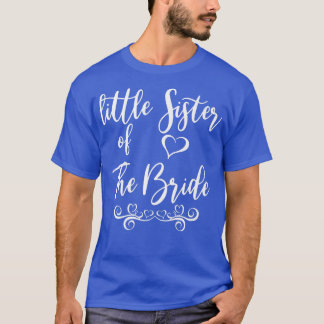 Kleine Schwester von Braut und Groom Hochzeitssach T-Shirt