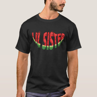 Kleine Schwester Wassermelone Sommer Obst Familien T-Shirt
