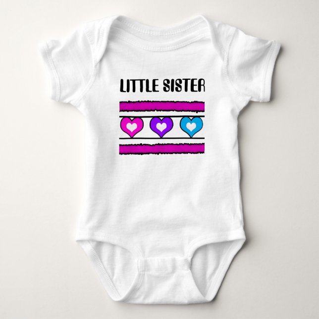 KLEINE SCHWESTERSAMMLUNG BABY STRAMPLER (Vorderseite)