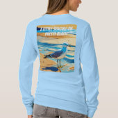 Kleine Seagull am Strand (Design) T-Shirt (Rückseite)