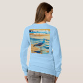 Kleine Seagull am Strand (Design) T-Shirt (Schwarz voll)