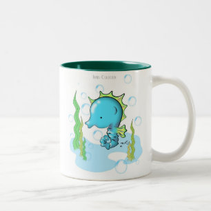 Kleine Seepferd-Tasse Zweifarbige Tasse