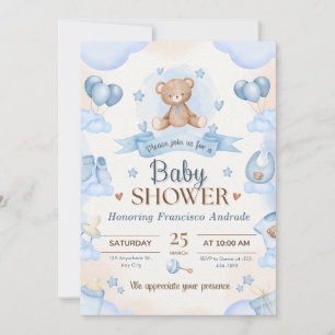 Kleine Segnung Baby Shower Elegantes Design Einladung