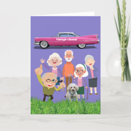 Kleine Senioren gegliederte Mitteilungskarten