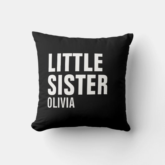Kleine Sister Custom Throw Kissen (Vorderseite)