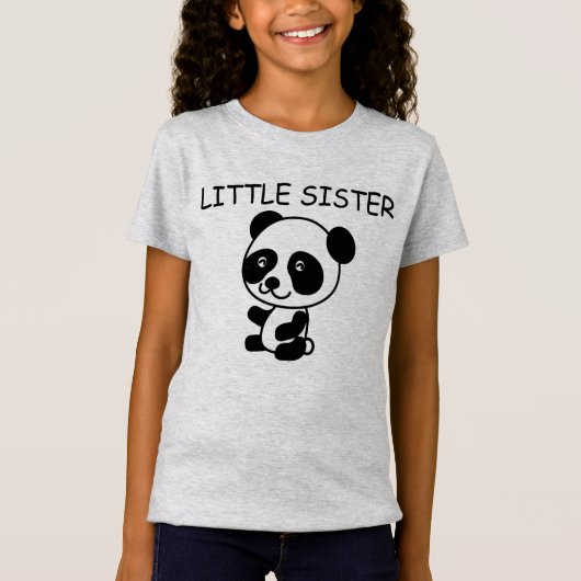 KLEINE SISTER Panda Bären T - Shirt (Vorderseite)