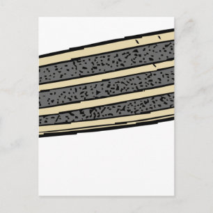 Kleine Skateboard Postkarte