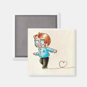 Kleine Skaten Magnet (Vorderseite/Rückseite)