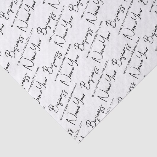 Kleine Skriptbezeichnung und Website-Verpackung Seidenpapier (Ausschnitt)