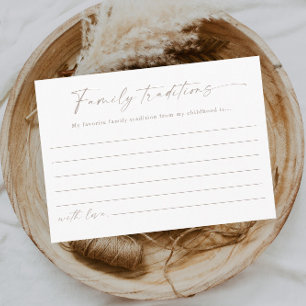 Kleine Skriptfamilie Traditionen Kinderdusche Begleitkarte