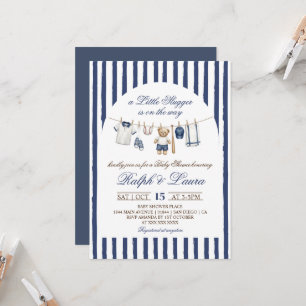 Kleine Slugger Baby Shower Einladung