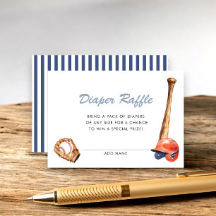 Kleine Slugger Baby Shower Windel-Raffelkarte Begleitkarte