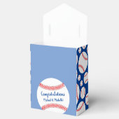Kleine Slugger Baseball Baby Duschbox Geschenkschachtel (Geöffnet)