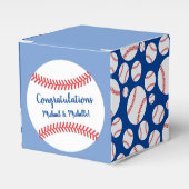 Kleine Slugger Baseball Baby Duschbox Geschenkschachtel (Vorderseite)