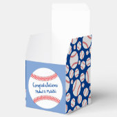 Kleine Slugger Baseball Baby Duschbox Geschenkschachtel (Geöffnet)