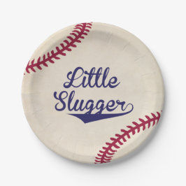 Kleine Slugger Baseball Baby Duschpapier Teller