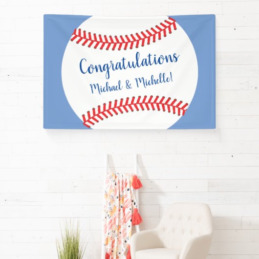 Kleine Slugger Baseball Babydusche Banner (InSitu)