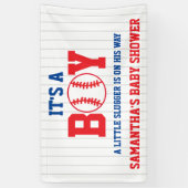 Kleine Slugger Baseball Babydusche Banner (Vertikal)