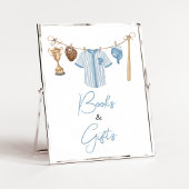 Kleine Slugger Baseball Babydusche Bücher & Gesche Poster