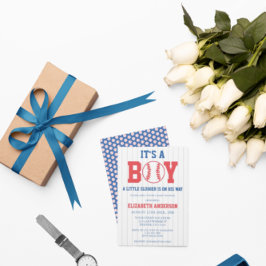 Kleine Slugger Baseball Babydusche Einladung