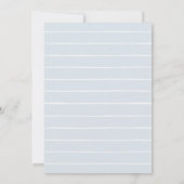 Kleine Slugger Baseball Babydusche Einladung (Rückseite)