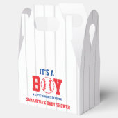 Kleine Slugger Baseball Babydusche Geschenkschachtel (Geöffnet)