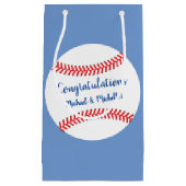 Kleine Slugger Baseball Babydusche Geschenktüte (Vorderseite)