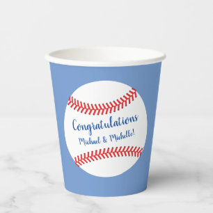 Kleine Slugger Baseball Babydusche Pappbecher