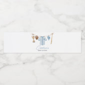 Kleine Slugger Baseball Babydusche Wasserflaschenetikett (Einzelnes Label)