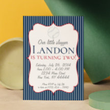 Kleine Slugger Baseball-Party Einladung