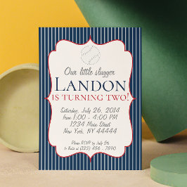 Kleine Slugger Baseball-Party Einladung