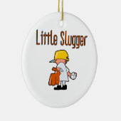 Kleine Slugger-Baseball-T - Shirts und Geschenke Keramikornament (Rechts)
