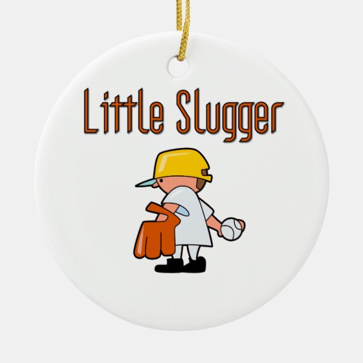 Kleine Slugger-Baseball-T - Shirts und Geschenke Keramikornament (Vorne)