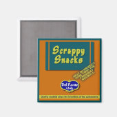 Kleine Snacks Square Magnet (Vorderseite/Rückseite)