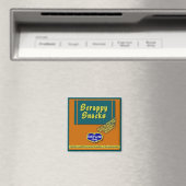 Kleine Snacks Square Magnet (In Situ (Geschirrspüler))
