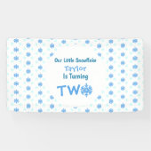 Kleine Snowflake 2. Geburtstag Banner (Horizontal)