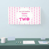 Kleine Snowflake 2. Geburtstag Banner (Messe)