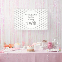 Kleine Snowflake 2. Geburtstag Banner