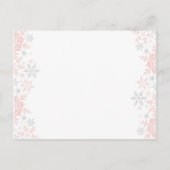 Kleine Snowflake Baby Dusche Wünsche für Baby Hinweiskarte (Rückseite)