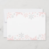 Kleine Snowflake Babydusche Danke (Rückseite)